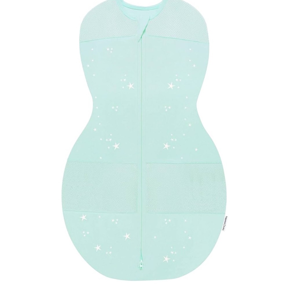 Happiest Baby Sleepea® 5-Second Baby Swaddle Teal Stars Size Small 5-12 Lbs